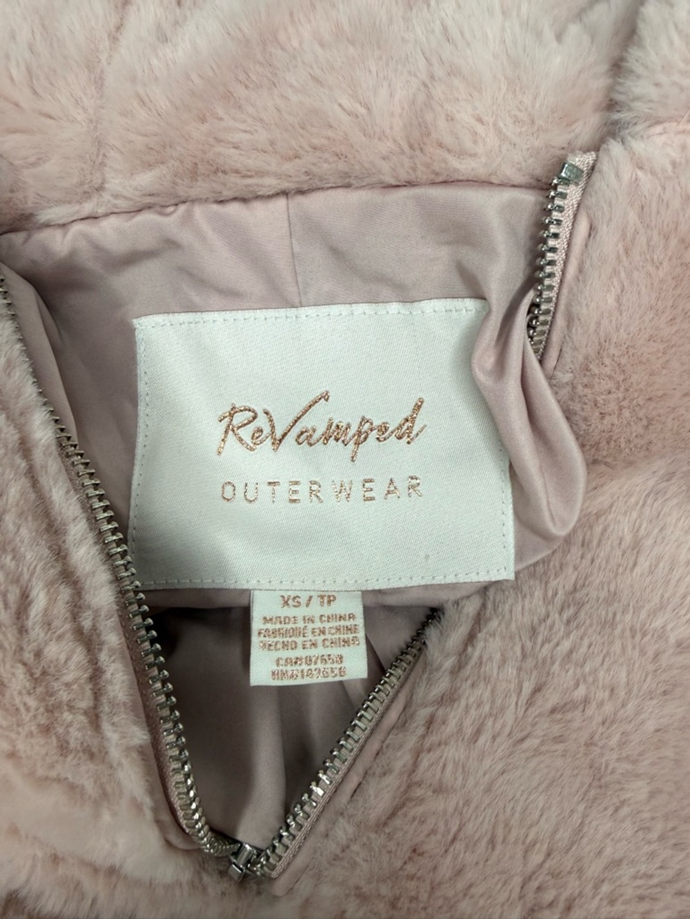 Revamped Soft Blush Faux Fur Hooded Jacket - Picture 2 of 2